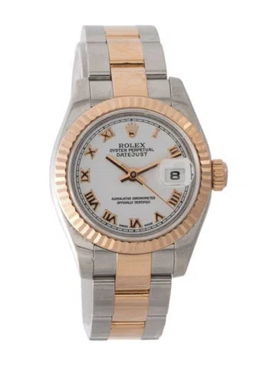 Pre-owned Rolex Datejust Watch, 26mm In Multi