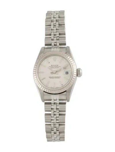 Pre-owned Rolex Datejust Watch, 26mm In Multi