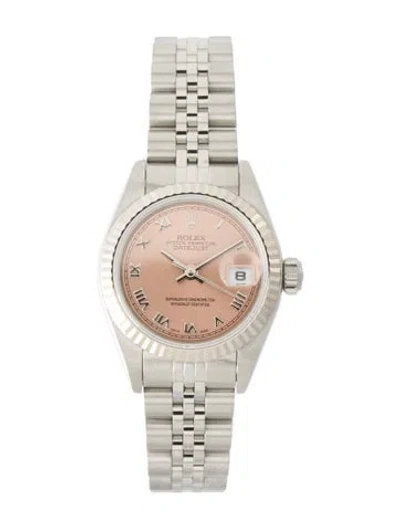 Pre-owned Rolex Datejust Watch, 26mm In Multi
