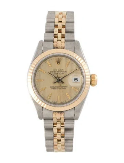 Pre-owned Rolex Datejust Watch, 26mm In Multi