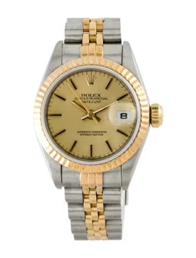 Pre-owned Rolex Datejust Watch, 26mm In Multi
