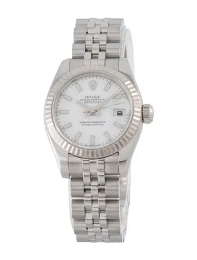 Pre-owned Rolex Datejust Watch, 26mm In Multi