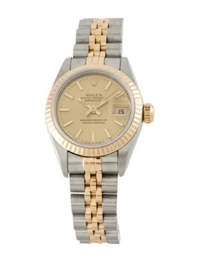 Pre-owned Rolex Datejust Watch, 26mm In Multi