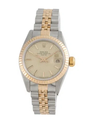 Pre-owned Rolex Datejust Watch, 26mm In Multi