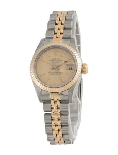 Pre-owned Rolex Datejust Watch, 26mm In Multi