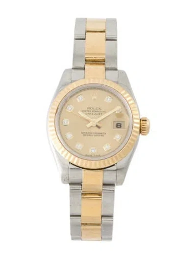 Pre-owned Rolex Datejust Watch, 26mm In Multi
