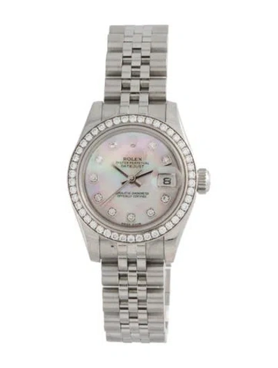 Pre-owned Rolex Datejust Watch, 26mm In Multi