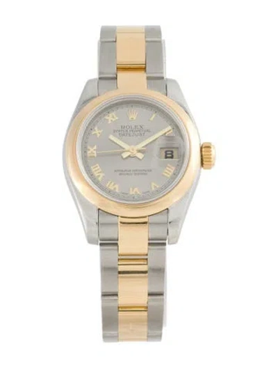 Pre-owned Rolex Datejust Watch, 26mm In Multi