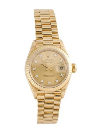 Pre-owned Rolex Datejust Watch, 26mm In Multi