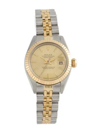 Pre-owned Rolex Datejust Watch, 26mm In Multi