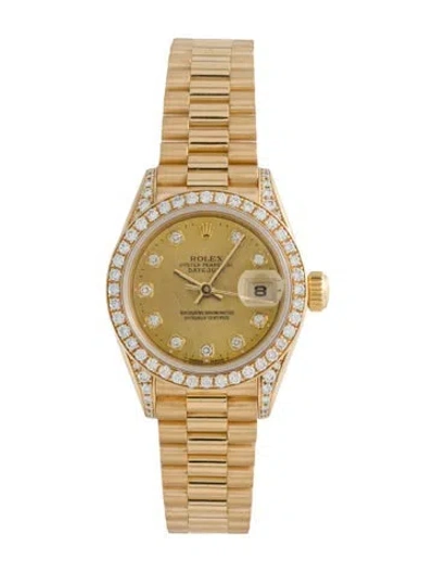 Pre-owned Rolex Datejust Watch, 26mm In Multi