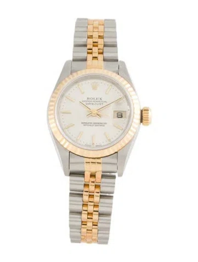 Pre-owned Rolex Datejust Watch, 26mm In Multi