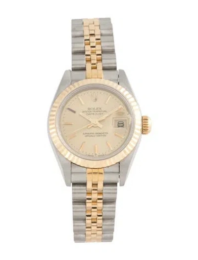 Pre-owned Rolex Datejust Watch, 26mm In Multi