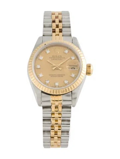 Pre-owned Rolex Datejust Watch, 26mm In Multi