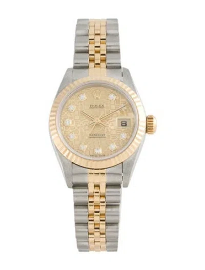 Pre-owned Rolex Datejust Watch, 26mm In Multi