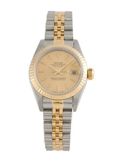 Pre-owned Rolex Datejust Watch, 26mm In Multi