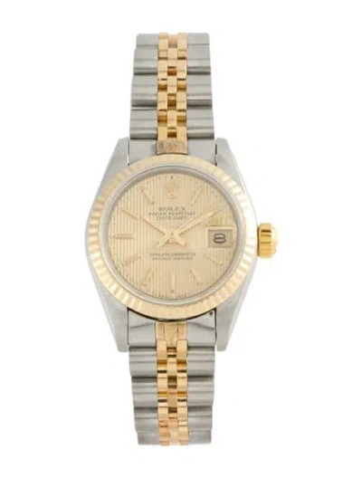 Pre-owned Rolex Datejust Watch, 26mm In Multi