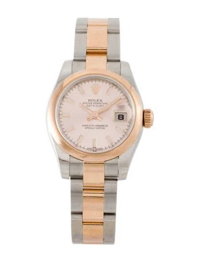 Pre-owned Rolex Datejust Watch, 26mm In Multi