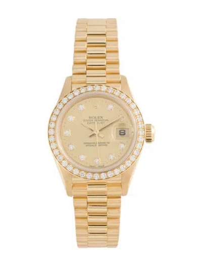 Pre-owned Rolex Datejust Watch, 26mm In Multi