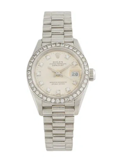 Pre-owned Rolex Datejust Watch, 26mm In Multi