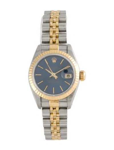 Pre-owned Rolex Datejust Watch, 26mm In Multi
