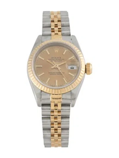 Pre-owned Rolex Datejust Watch, 26mm In Multi