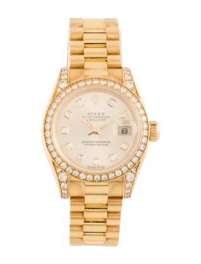 Pre-owned Rolex Datejust Watch, 26mm In Multi