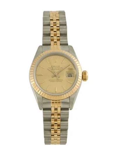 Pre-owned Rolex Datejust Watch, 26mm In Multi