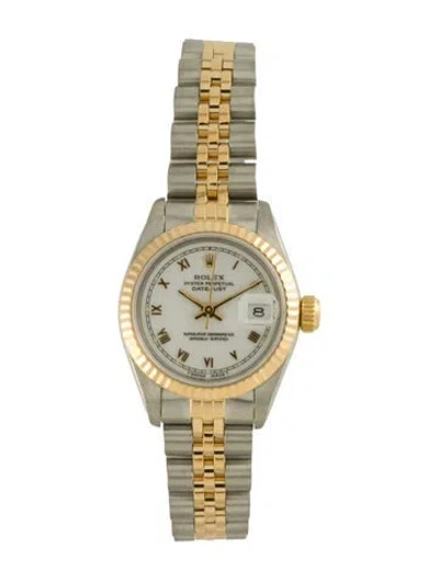 Pre-owned Rolex Datejust Watch, 26mm In Multi