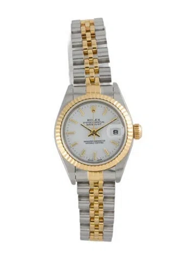 Pre-owned Rolex Datejust Watch, 26mm In Multi