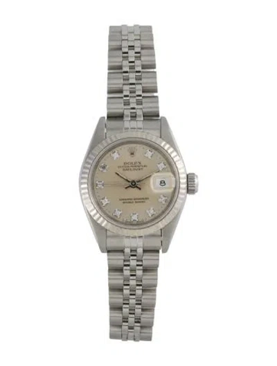 Pre-owned Rolex Datejust Watch, 26mm In Multi