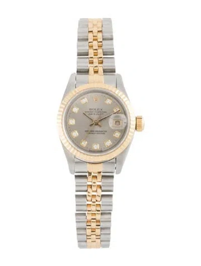 Pre-owned Rolex Datejust Watch, 26mm In Multi