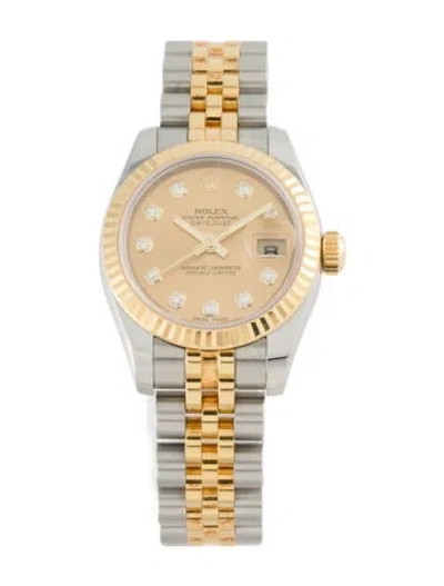 Pre-owned Rolex Datejust Watch, 26mm In Multi
