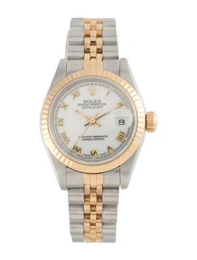 Pre-owned Rolex Datejust Watch, 26mm In Multi