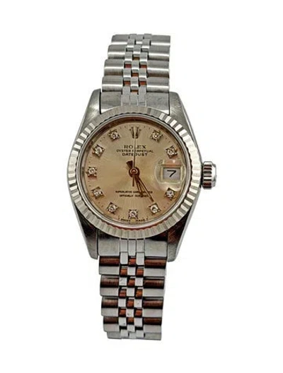 Pre-owned Rolex Datejust Watch, 26mm In Multi
