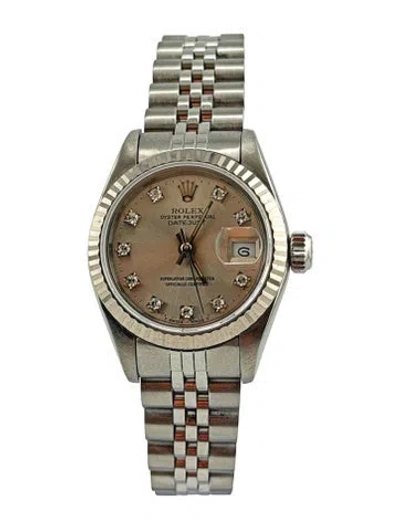 Pre-owned Rolex Datejust Watch, 26mm In Multi