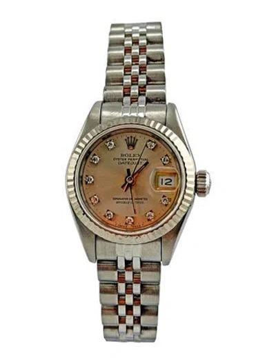 Pre-owned Rolex Datejust Watch, 26mm In Multi