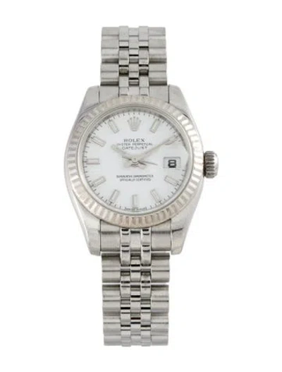 Pre-owned Rolex Datejust Watch, 26mm In Multi