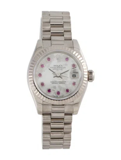 Pre-owned Rolex Datejust Watch, 26mm In Multi