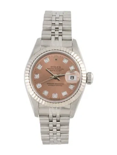 Pre-owned Rolex Datejust Watch, 26mm In Multi