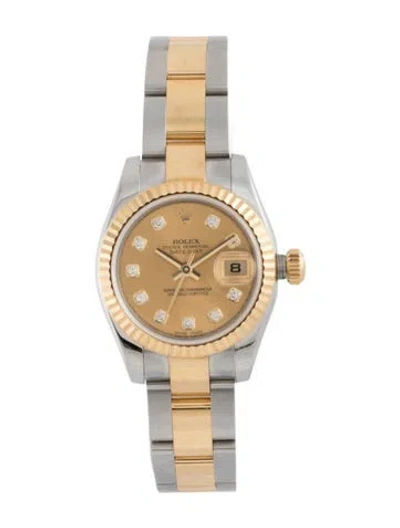 Pre-owned Rolex Datejust Watch, 26mm In Multi