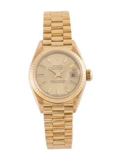 Pre-owned Rolex Datejust Watch, 26mm In Multi