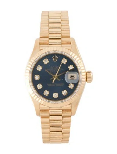 Pre-owned Rolex Datejust Watch, 26mm In Multi