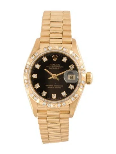 Pre-owned Rolex Datejust Watch, 26mm In Multi