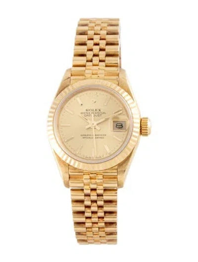 Pre-owned Rolex Datejust Watch, 26mm In Multi