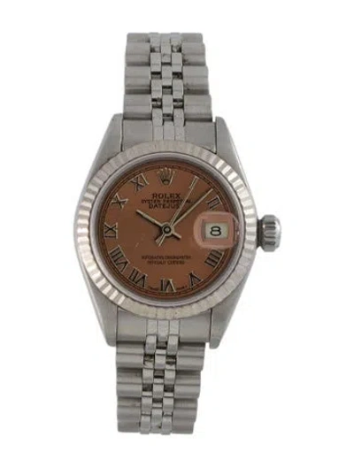 Pre-owned Rolex Datejust Watch, 26mm In Multi
