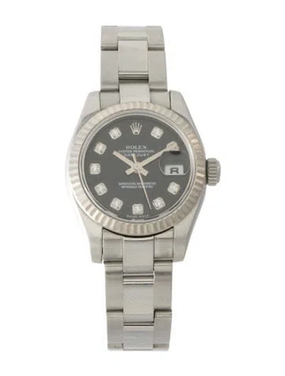 Pre-owned Rolex Datejust Watch, 28mm In Multi