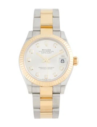 Pre-owned Rolex Datejust Watch, 31mm In Multi