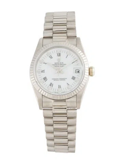 Pre-owned Rolex Datejust Watch, 31mm In Multi