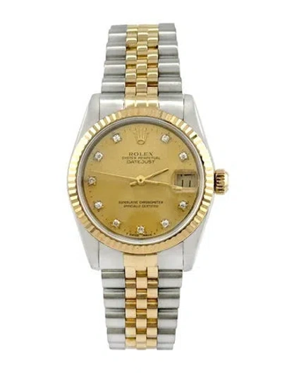 Pre-owned Rolex Datejust Watch, 31mm In Multi